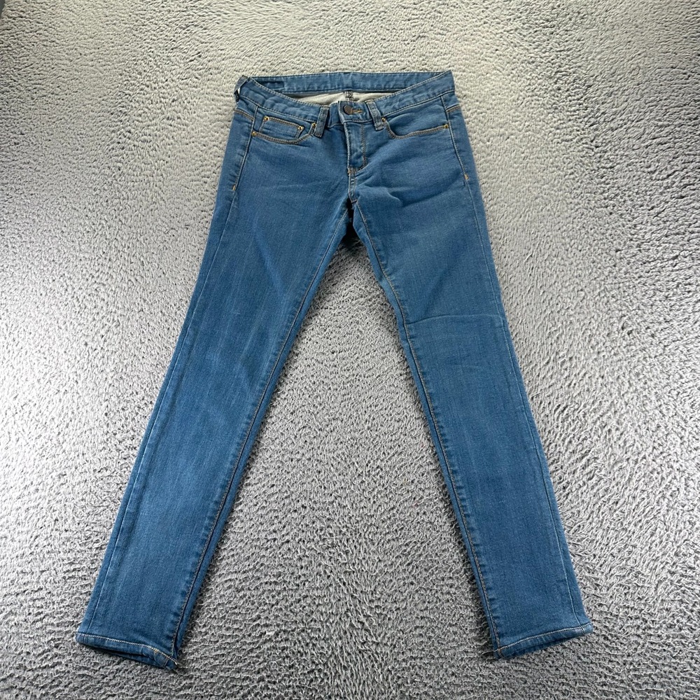 Nobody Jeans Womens 28x28 Blue Cotton Denim Skinny Leg Workwear Utility Faded